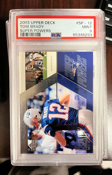 2003 Upper Deck Tom Brady Super Powers PSA 9