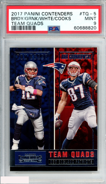 2017 PANINI CONTENDERS TEAM QUADS BRADY GRONK WHITE COOKS #TQ-5 PSA 9 MINT