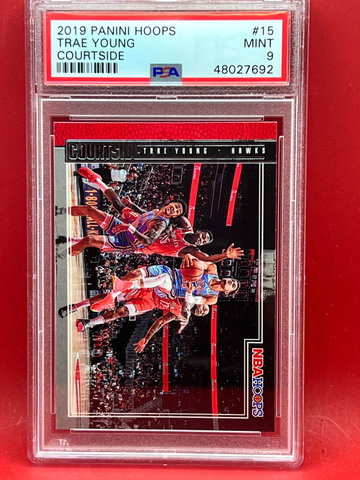 2019 PANINI HOOPS TRAE YOUNG #15 COURTSIDE PSA 9