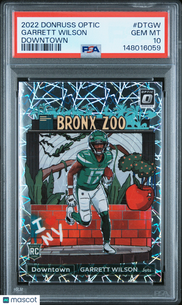 2022 Panini Donruss Optic Downtown Garrett Wilson #DTGW PSA 10