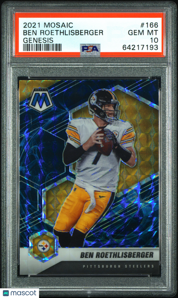 2021 Panini Mosaic Ben Roethlisberger Genesis PSA 10