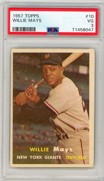 1957 Topps Willie Mays #10 PSA 3