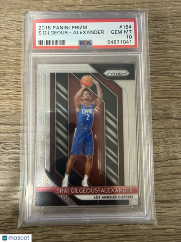 2018 Panini Prizm S. Gilgeous-Alexander #184 PSA 10