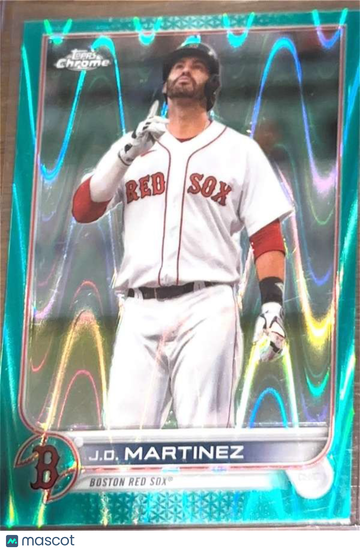 2022 Topps Chrome - Aqua Refractor J.D. Martinez #67