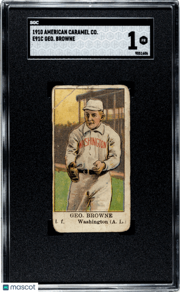 1910 American Caramel Co. (E91c) Geo. Browne SGC 1