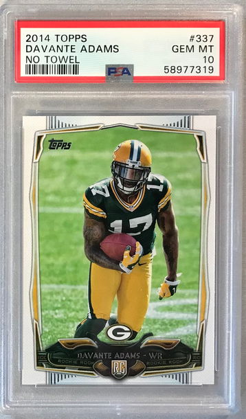 Davante Adams Rookie 2014 Topps #337 - PSA 10 Gem Mint - Green Bay Packers