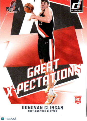 2024-25 Donruss Donovan Clingan #21 Great X-Pectations