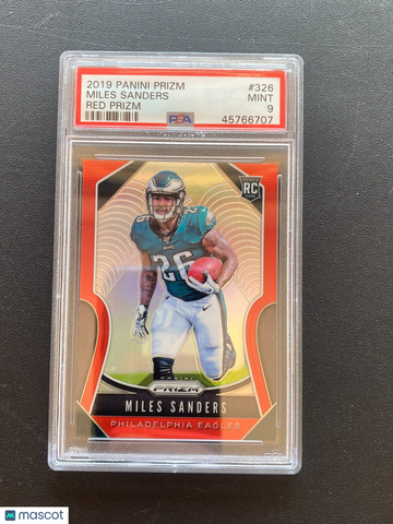 2019 Panini Prizm Miles Sanders #326 Retail Rookie PSA 9
