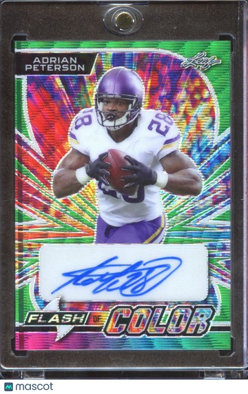 2023 Leaf Flash of Color Adrian Peterson #FC-AP1 Green /2