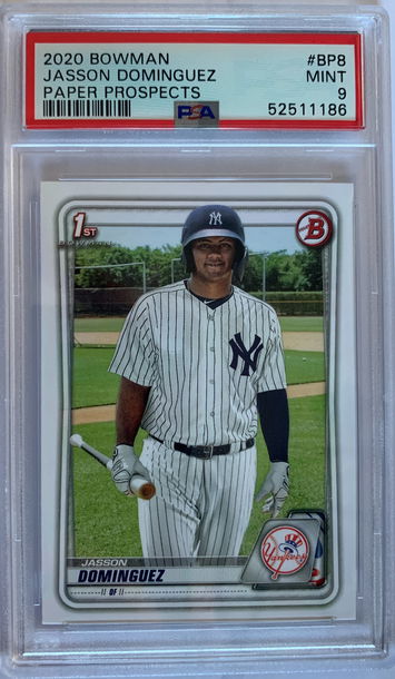 2020 Bowman Jasson Dominguez Paper Prospects PSA 9