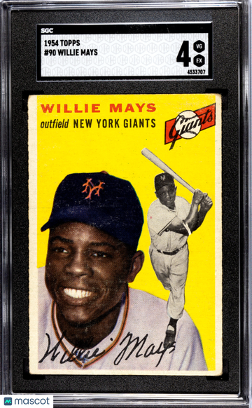 1954 Topps Willie Mays #90 SGC 4