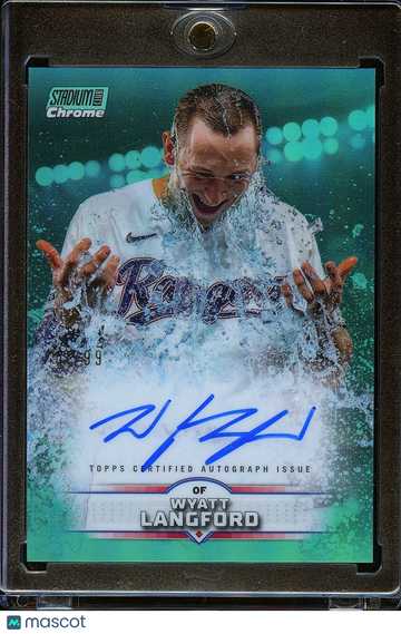 Wyatt Langford 2025 Topps Texas Rangers