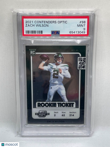 2021 Panini Contenders Optic Zach Wilson #98 PSA 9