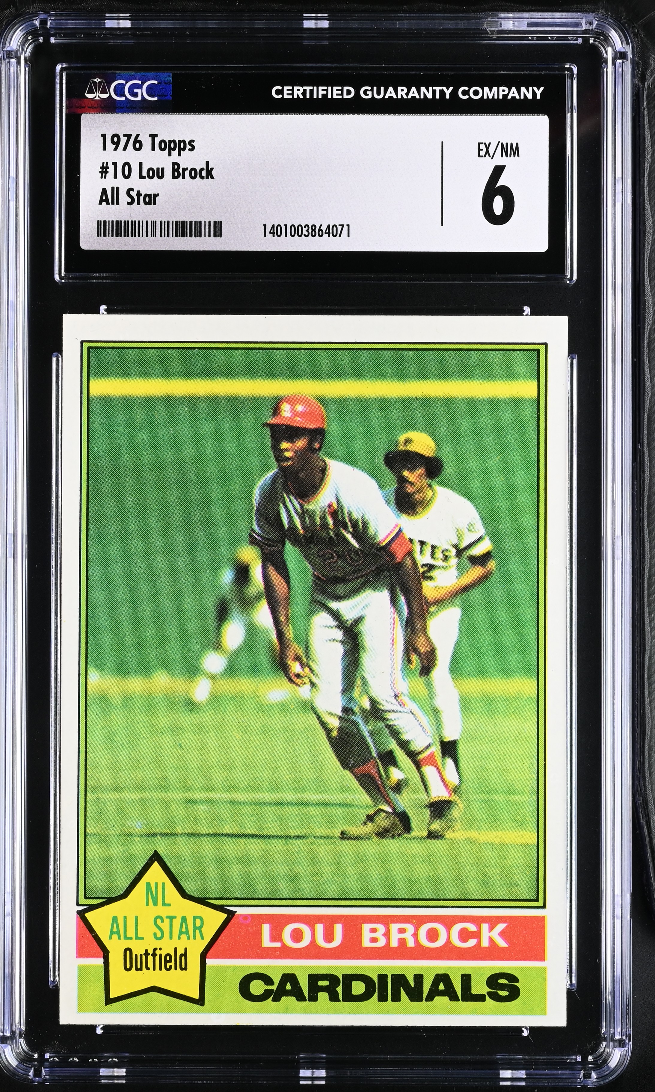 1976 Topps Lou Brock #10 All Star CGC 6 P1367