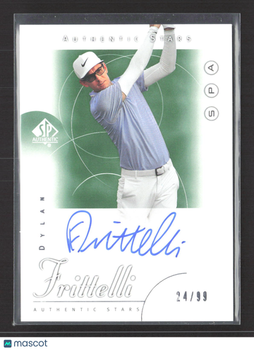 2021 Upper Deck SP Authentic Golf Authentic Stars Dylan Frittelli #RT-DF 24/99 Auto