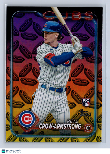 2024 Topps Series Two Pete Crow-Armstrong #407 Hot Dog Foil RC