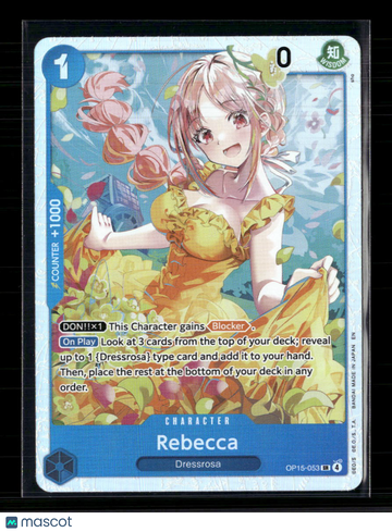 2023 Bandai One Piece Card Game Awakening of the New Era Rebecca Dressrosa