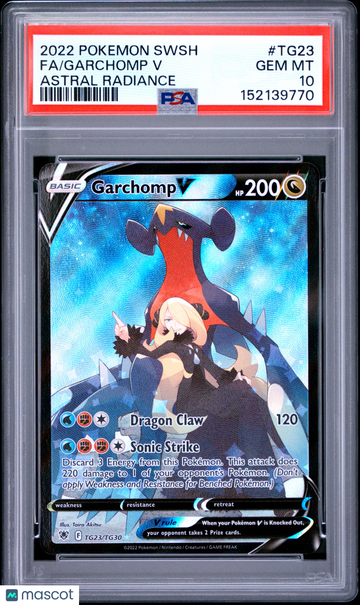 2022 Pokemon Sword & Shield Astral Radiance Garchomp V #TG23 PSA 10