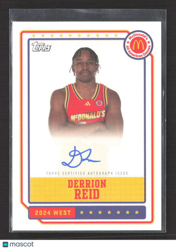 2024 Topps Chrome McDonald's All American Derrion Reid #EA-DR Auto