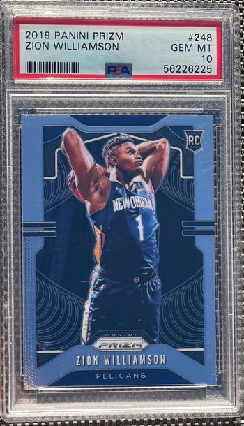 2019 Panini Prizm Zion Williamson PSA 10