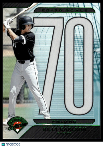 2025 Panini Prospect Edition Billy Carlson #1 20-80 Scale - Green