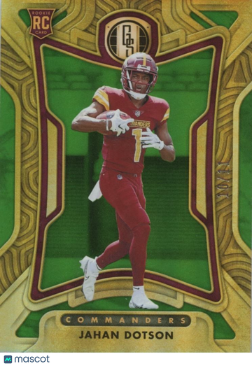 Jahan Dotson 2022 Panini Gold Standard Rookie Washington Commanders