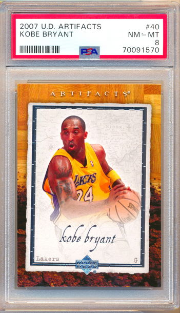 2007 Upper Deck Artifacts #40 Kobe Bryant PSA 8