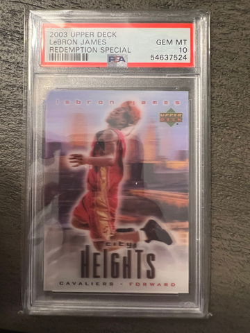 2003 UD Lebron James City Heights PSA 10 GEM Mint