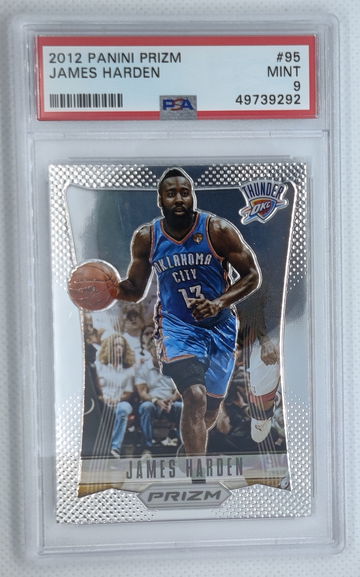 JAMES HARDEN 2012 Panini Prizm #95 thunder NETS - PSA 9 MINT