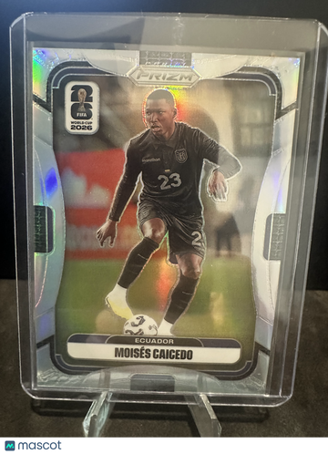 2026 Panini Prizm FIFA World Cup 2026 Moisés Caicedo #210 Silver
