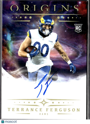 Terrance Ferguson 2025 Panini Origins RC Auto Los Angeles Rams