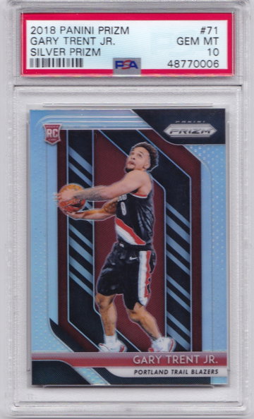 Gary Trent Jr. 2018 Prizm Silver PSA 10 