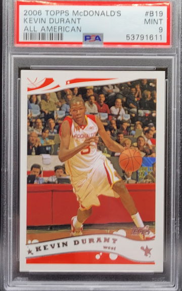 2006 Topps McDonald's All American Kevin Durant #B19 PSA 9