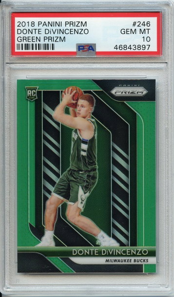 Donte Divincenzo Prizm Green PSA 10