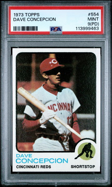 1973 Topps Dave Concepcion #554 PSA 9 (PD)