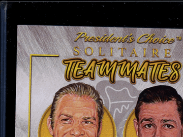 2023 President's Choice Solitaire 2.0 Update Teammates Glenn Hall Bobby Hull /1 Game-used Glenn Hall Chicago Blackhawks