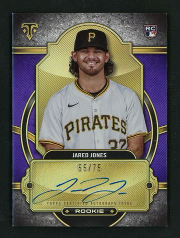 2024 Topps Triple Threads RA-JJO Jared Jones Rookie /75 Pittsburgh Pirates Auto