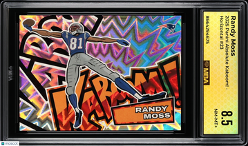 2025 Panini Absolute Kaboom! Randy Moss #23 Horizontal MBA 8.5