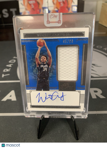2021 2020-21 Panini One and One Wendell Carter Jr. #JA-WCJ Blue Checklist Short Print Parallel/Variety Rookie Chase Pani