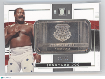2022 Panini Impeccable WWE Junkyard Dog #1 Silver Bar /35 1 Troy Ounce .999 Fine Silver Bar