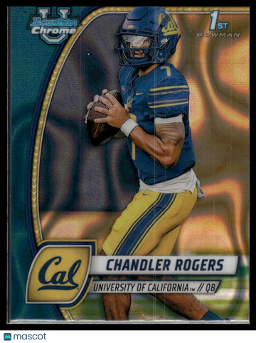 2024 Bowman University Chrome Chandler Rogers #41 Teal Lava Refractor