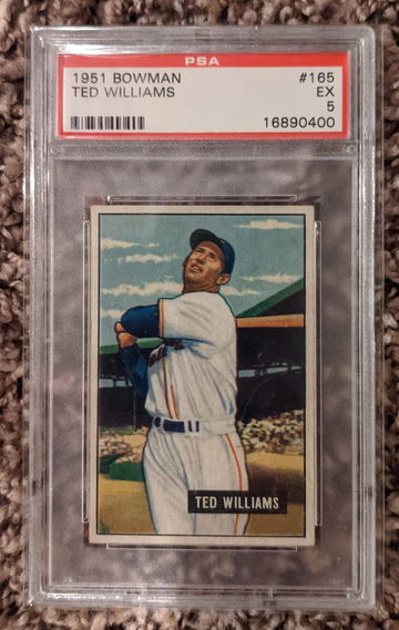 1951 Bowman Ted Williams PSA 5 Centered