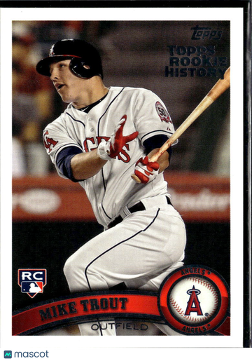 Mike Trout 2018 Topps Archives Topps Rookie History RC Reprint Los Angeles Angels