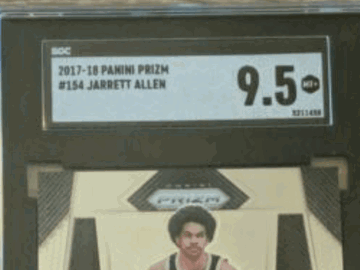 Graded 2017 Jarrett Allen #154 SGC Brooklyn Nets Basketball Trading Card