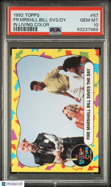 1992 Topps In Living Color FIRE MARSHALL BILL JIM CARREY #57 PSA 10