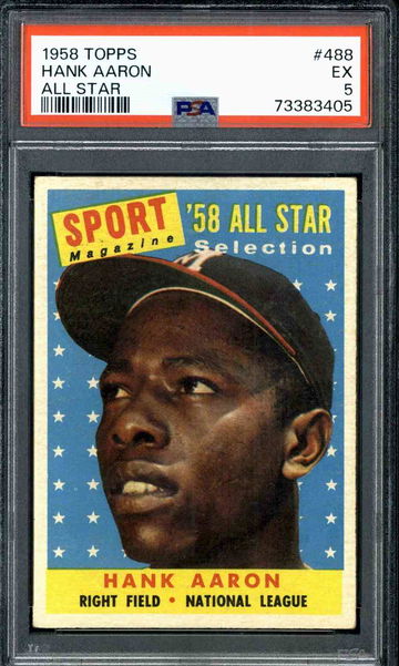 1958 Topps #488 Hank Aaron All Star