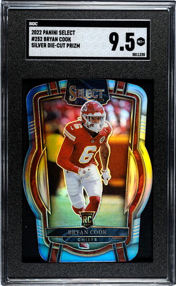 2022 Panini Select Silver Die-Cut Bryan Cook #252 RC SGC 9.5