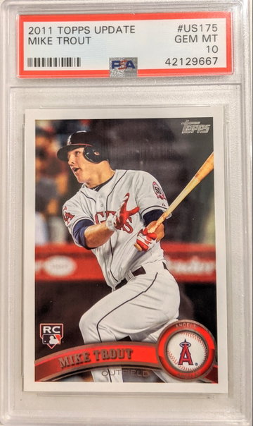 2011 Topps Update US175 Mike Trout RC PSA 10 GEM MINT