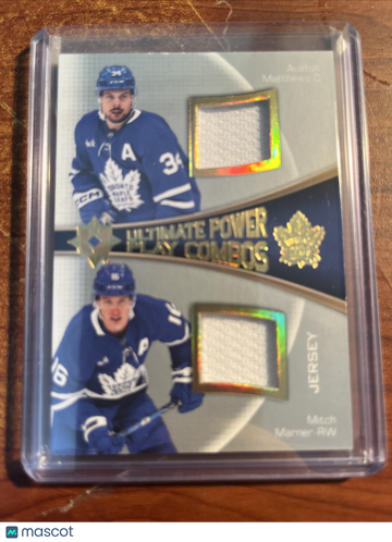 2022-23 Ultimate Collection Hockey Auston Matthews Mitch Marner #UPC-MM Patch Memorabilia
