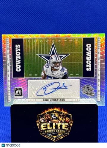 2025 Donruss Optic Eric Kendricks #HM-EK Hash Marks AU